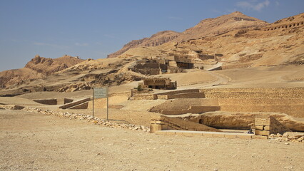 Valley of the Kings on the West Bank of Nile at Luxor,Egypt,Africa
