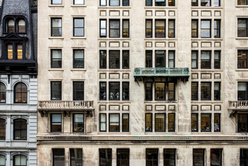 New York City office building exterior straight on