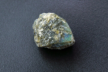 Raw labradorite of natural mineral from geological collection