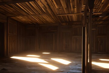 abandon wooden building
