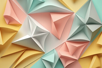 Obraz premium Enchanted environment: A Paper Cut Background. Ai generated.