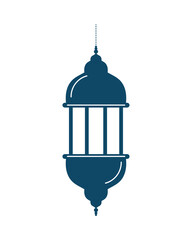 blue arabic lantern