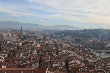 Obraz premium Panorama view of the old town in Florence, Italy