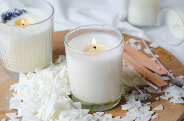 Soy Candles and Natural Soy Wax, Handmade Scented Candles in Glasses, Candle Making