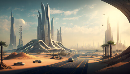 Futuristic landscape