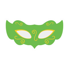 Carnival mask isolated icon vector illustration design graphic flat style.