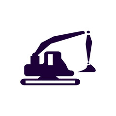 Fototapeta premium Printheavy equipment icon design template vector