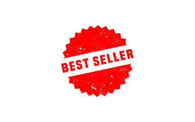 BEST SELLER rubber stamp with grunge style on white background