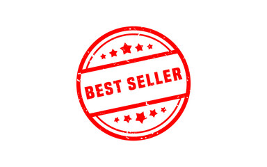BEST SELLER rubber stamp with grunge style on white background