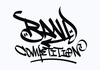 black white graffiti tag image 1