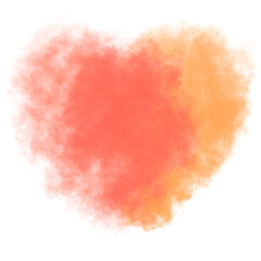  Expressive Abstract Colorful Cloud/Smoke Love Design in Watercolor Gradient
