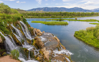 Naklejka na ściany i meble Scenic Fall Creek Falls Along the Snake River Idaho
