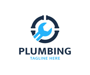 Plumbing logo design. Plumbing Service logo designs