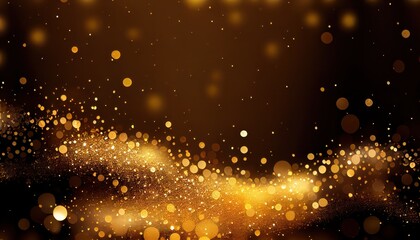 Fototapeta na wymiar Abstract Golden Glitter Wave Background