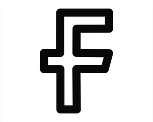 social media line icon