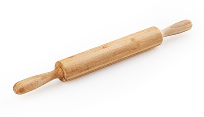 Rolling pin isolated on white background