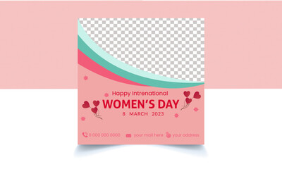 women's day social media banner design