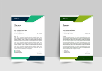 Vector modern company letterhead design template