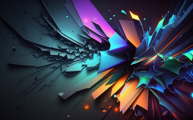 High-tech technology colorful background