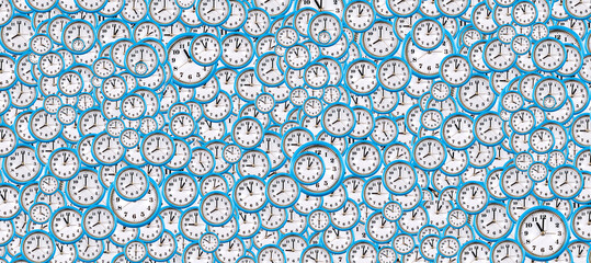  Background 3D illustration of many clock