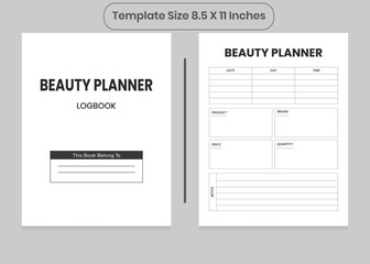 Beauty Planner and KDP Interior 
