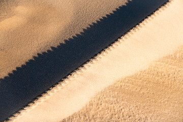 dunes of the Slowinski National Park by the Baltic Sea, Leba. Poland - obrazy, fototapety, plakaty