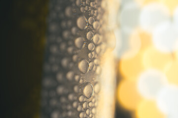 close up of water drops