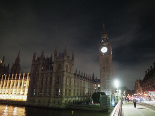 Fototapeta na wymiar Night view of the city of London