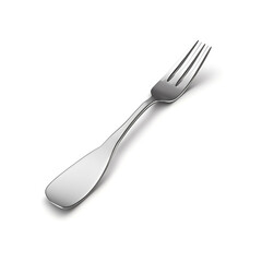 fork isolated on white - fork illustration on white background - Generative AI