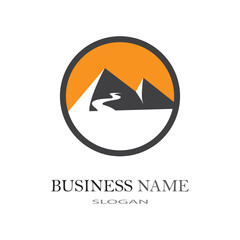 River logo business template vector illustration