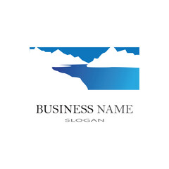 River logo business template vector illustration