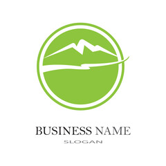 River logo business template vector illustration
