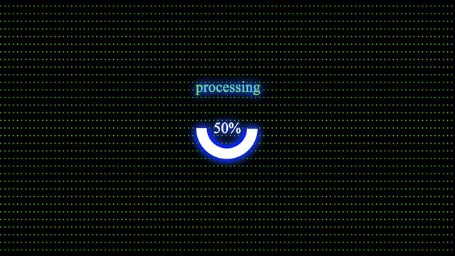 animated circle loading and processing bar background