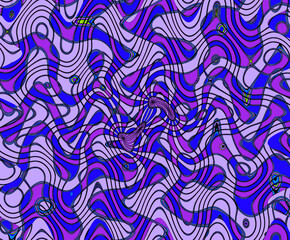 seamless pattern with waves
