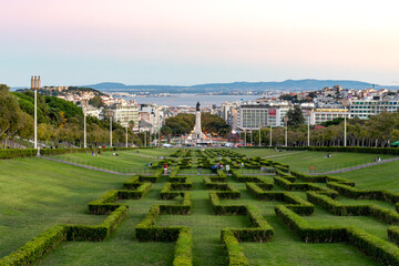 Observation Deck Park Eduardo VII, Lisbon, Portugal