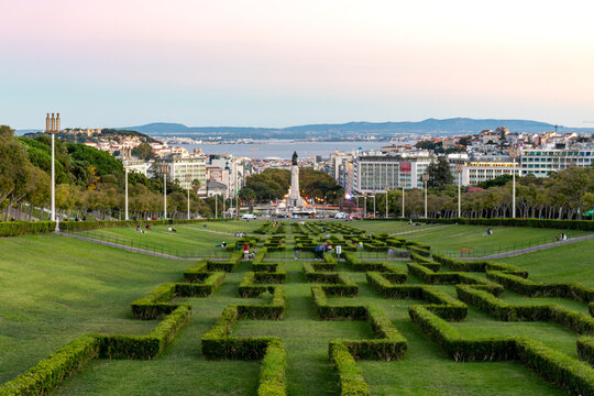 Observation Deck Park Eduardo VII, Lisbon, Portugal