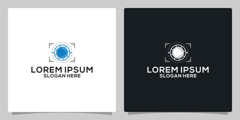 Lens Of Photography Logo Design Vector Template. Modern Design. Lens Logo.