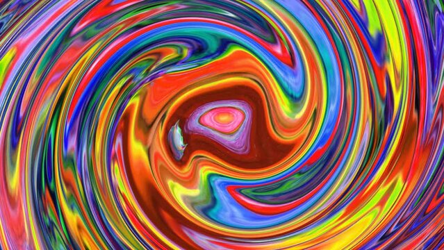 abstract multicolor twist pattern shiny background liquid animation  .vortex paint color liquid background