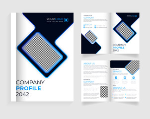 Business brochure design vector template