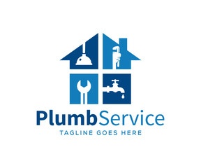 plumbing water logo icon vector template. Plumbing Service logo designs Template