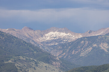Scenic Landscape of the Teton Range in Idaho