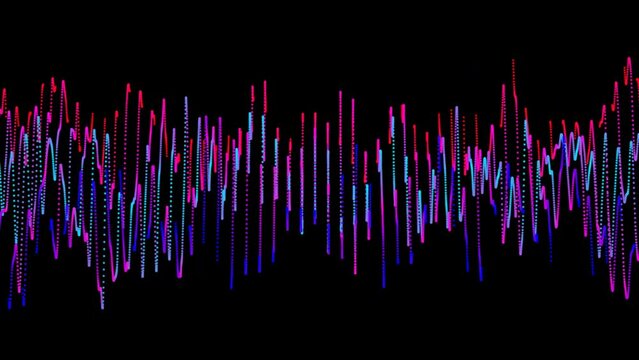 digital wave lines particles and pattern space background