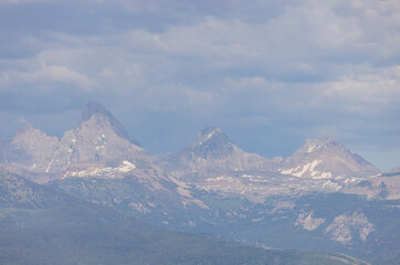 Fototapeta na wymiar Scenic Landscape of the Teton Range in Idaho
