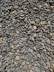
floor with stones with rounded shapes