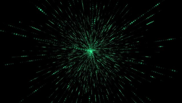 Abstract Background with animated shining particles