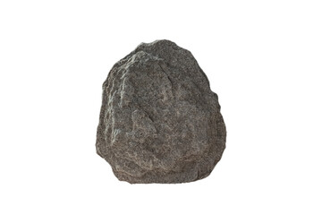 big stone, isolated on white background