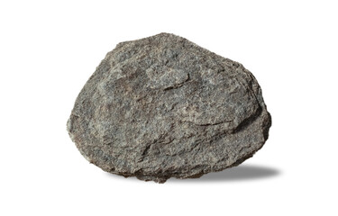 big stone, isolated on white background
