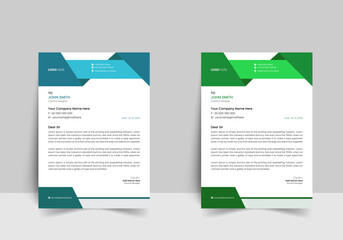 Vector modern company letterhead design template
