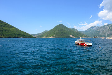 The picturesque Bay of Kotor (Boka Bay) in Montenegro. Europe