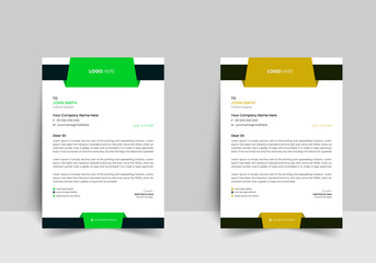 Obraz premium Vector modern company letterhead design template
